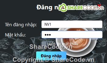 Code đồ án quản lý Coffee,quản lý coffee,full code quản lý coffee shop,code quản lý coffee,Code quản lý,quản lý